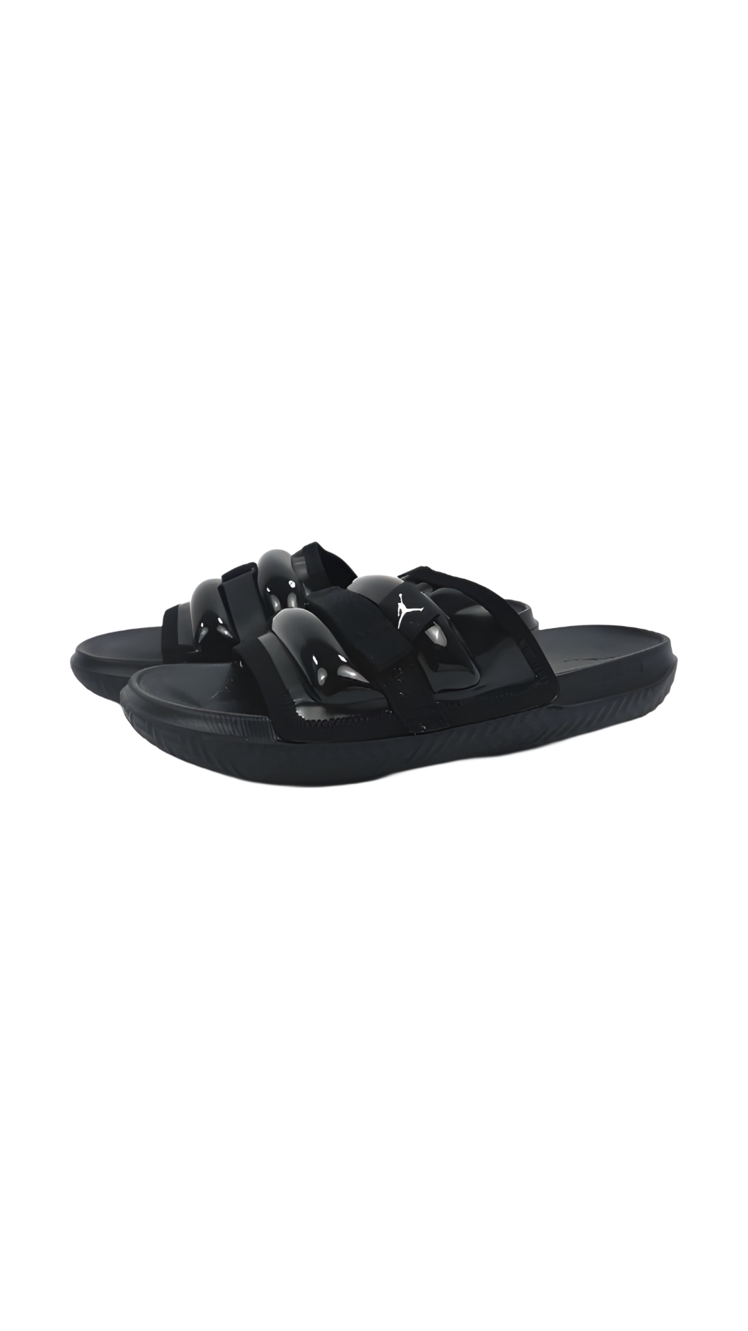 Black Jordan Super Play Slides