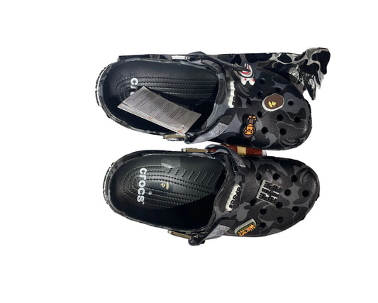 Bape Edition Crocs Black Camo