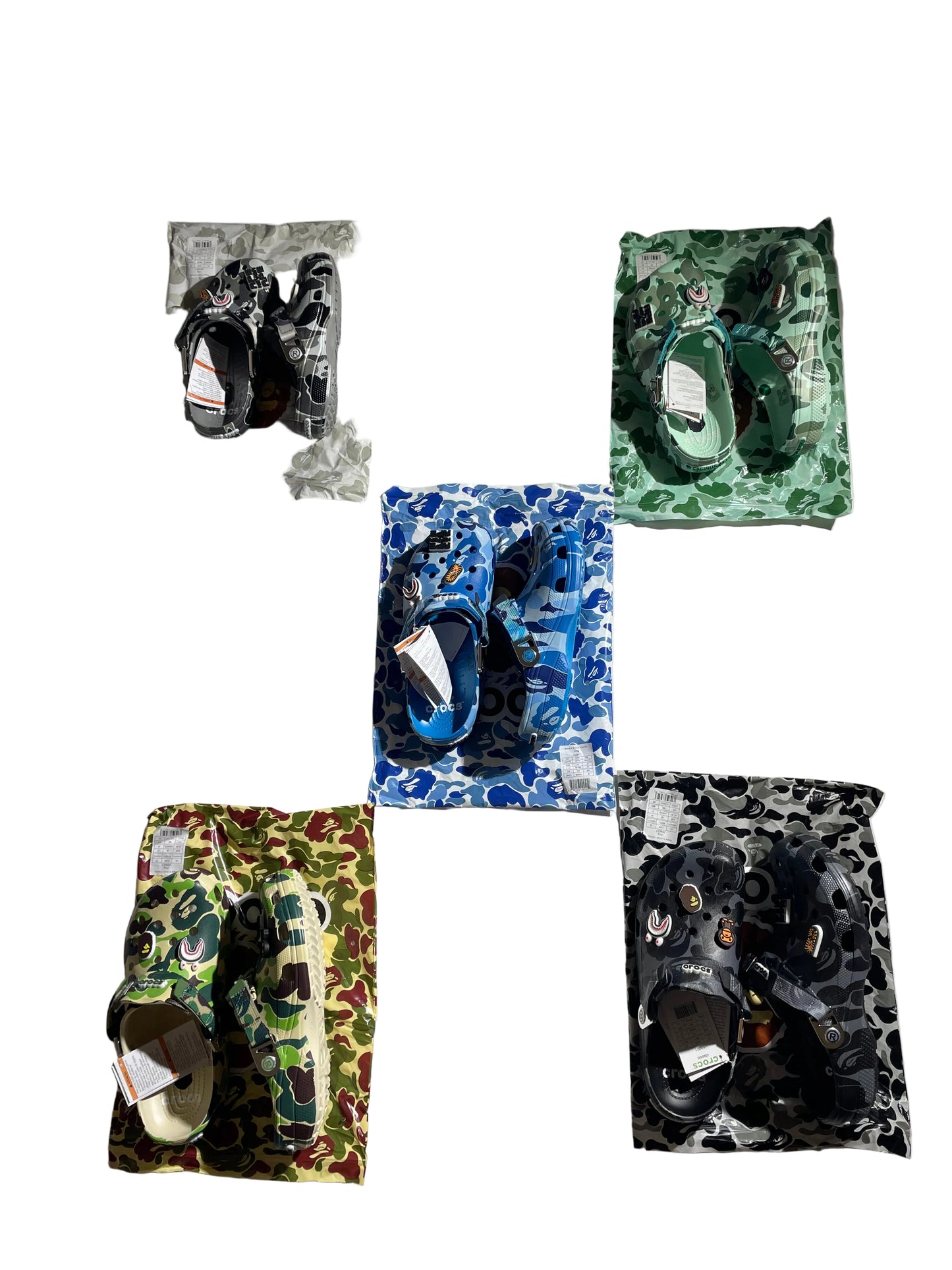 Bape Edition Crocs (5 Colors)