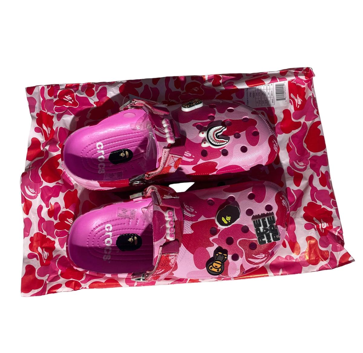 Bape Edition Crocs Pink