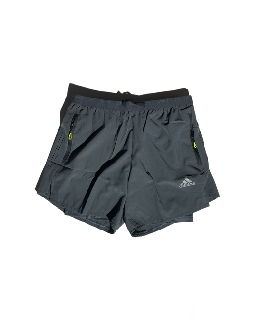 Adidas Grey  Hybrid Running Shorts